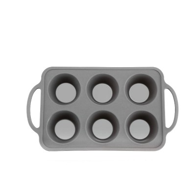 Wholesale Hot Sell Eco-Friendly Bakeware 6 Cavity Cupcake Baking Pan for Making Jumbo Muffins or Mini Cakes